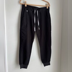 Figs Black Joggers with Drawstring